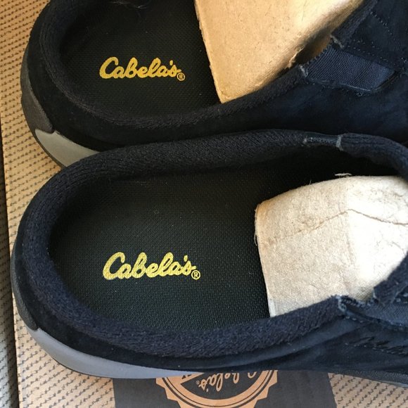 FINAL REDUCTION Cabelas Womens Black Suede Slide Slip On Shoes Medium Wi… - Picture 7 of 9